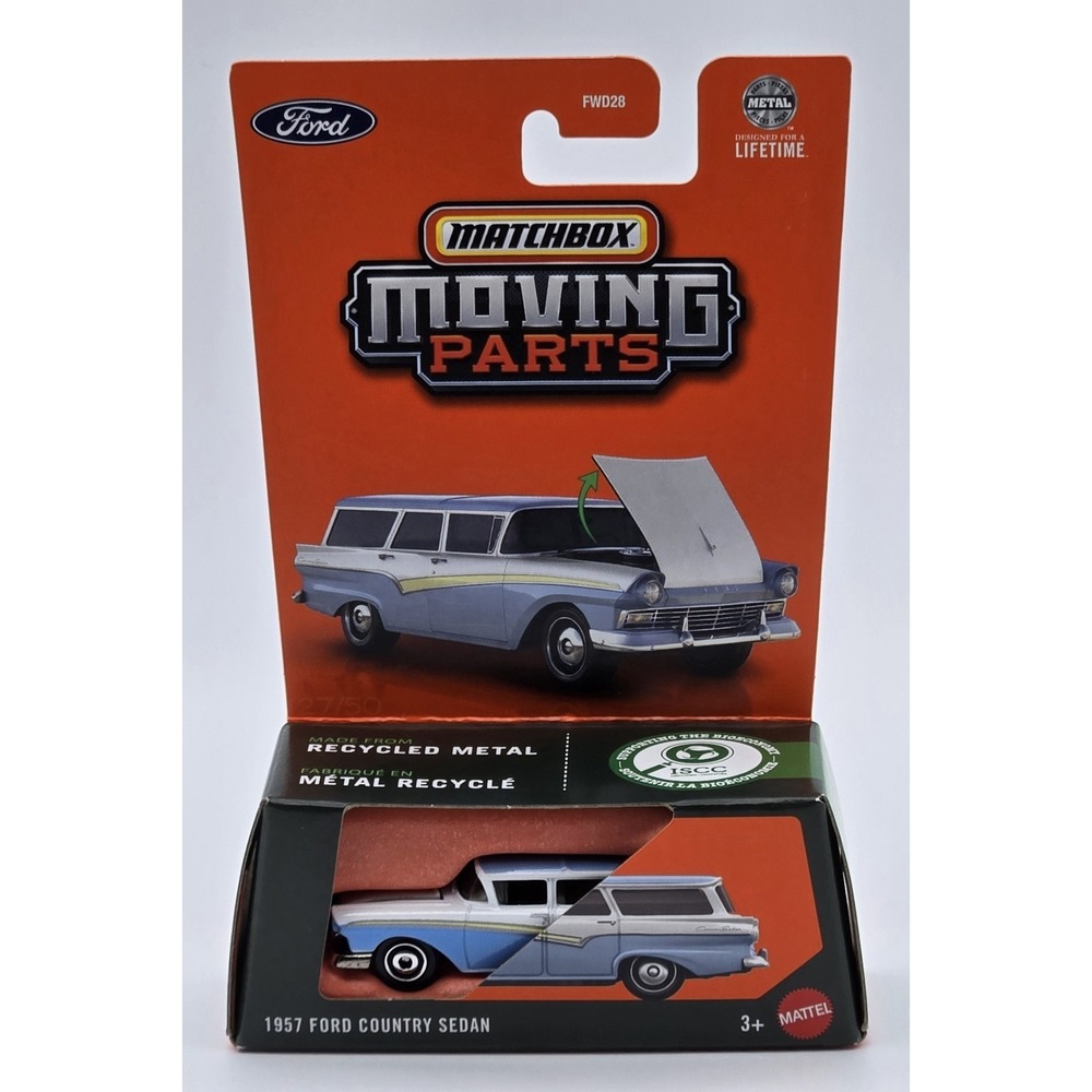 Matchbox Moving Parts 1997‎ Ford Country Sedan Diecast 1:64 Car Model